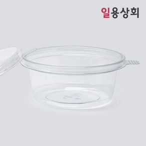 [ILYONG] 일회용 반찬 샐러드 용기 TY 500 125파이 중 600세트 투명, 600개, 1세트