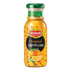 델몬트 오리지널 오렌지주스100 180ml, 48개