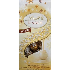 Lindt Lindor Irresistibly Smooth White ChocolateTruffles 8.5 O 린트 린도르 저항할 수 없는 부드러운 화이트 초콜릿 트러플 8.5온, 1개, 240g