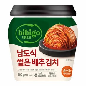 CJ 비비고 남도식 썰은배추김치 (용기형) 500g 1개