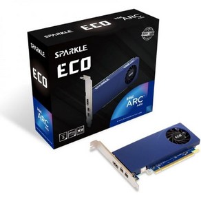 스파클 인텔 아크 A770 ROC OC 에디션 16GB GDDR6 2배 DBB 100mm 팬 2.5슬롯 메탈 백플레이트 SA770R16GOC, A310 ECO