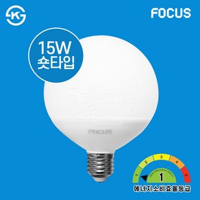 포커스 LED 볼전구 G110 15W E26 에너지효율 1등급