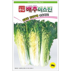 아시아종묘 씨앗 배추 미스진 30g, 1개