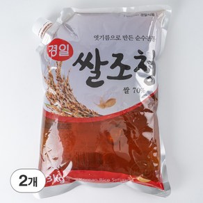 경일식품 쌀조청 고추장용 조청 물엿 황물엿 쌀엿, 2개, 3kg