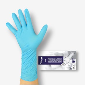 손목긴 니트릴 위생장갑 100매 Long Cuff Nitrile Glove