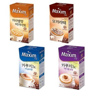 맥심카페 커피스틱 10T/ 모카라떼 카푸치노 카라멜