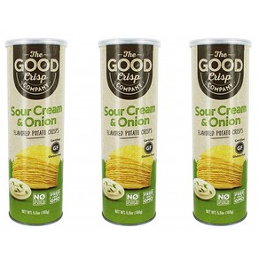 더 굿 크리스피 컴퍼니 사워 크림 어니언 포테이토 160g 3팩 The Good Cisp Company Sou Ceam Onion Potato, 3개