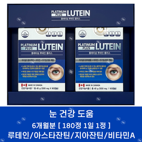 플래티넘 루테인 플러스 PLATINUM LUTEIN PLUS, 90정, 4개