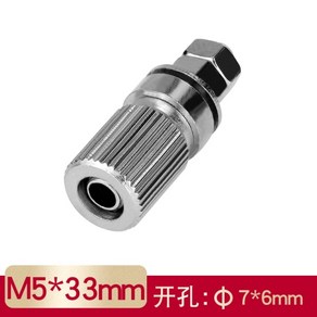 m5 33 m6 23 순수 구리 터미널 4mm 구멍 바나나 소켓 5mm 모든 금속 접지 포스트바나나 소켓 포함