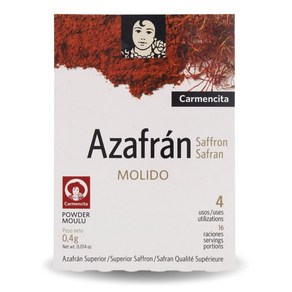 Camencita Spanish Azafan Gound Saffon 400mg Packet 카르멘시타 스페인 아자프란 그라운드 사프란 400mg 패킷, 90.72g, 1개