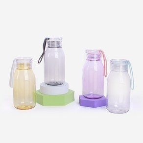 [물병공장]밀크보틀 미니미 누드 300ml/소형물병/어린이물병, 퍼플, 화이트, 1개