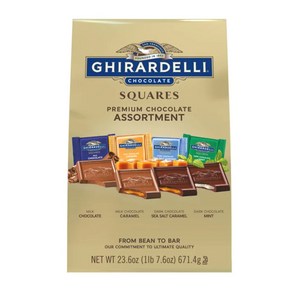 Ghirardelli Chocolate Company 기라델리 스퀘어 초콜릿 프리미엄 어쏘트먼트 4종 674g