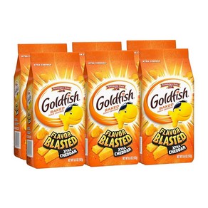 Goldfish Flavo Blasted Xta Chedda Cheese Cackes Baked Snack Cackes 6.6 oz Bag (Pack of 6) 금, 187g, 6개