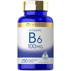 칼라일 비타민 B6 피리독신 100mg 비건 250정 8개월분, 1개