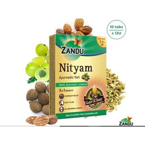 Zandu Nityam Tablet  Eases Constipation, 1개, 30정