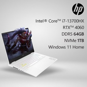 HP 오멘 16 슬림 u0038TX, WIN11 Home, 64GB, 1TB, 코어i7, 화이트