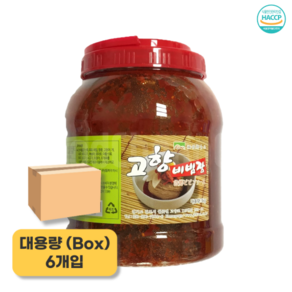 옛맛 비빔장 3kg 1박스 (6개입) 다데기 냉면 비빔국수 고향식품, 1개, 18kg