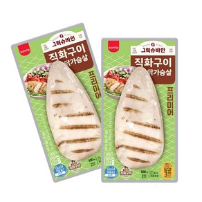 삼립 그릭슈바인 직화구이 닭가슴살 오리지널100g x10개