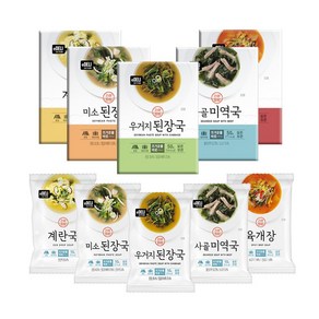 이델리 간편집밥 계란국/사골미역국/우거지된장국/미소된장국/육개장 5종 택1, 계란국, 1개, 50g