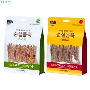 기타 건강한 간식 순살듬뿍 300g (안심오리 1개 + 안심치킨 ) (합 2개), 2개