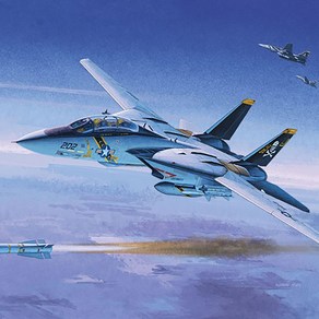 아카데미과학 1/144 미해군 F-14A 톰캣 VF-84 졸리로저스 12626 비행기 전투기 모형 프라모델, 1개