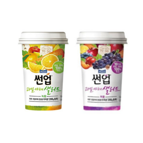 썬업 과일야채샐러드190ml 총20컵(퍼플10컵+녹황10컵)/혼합무료배송