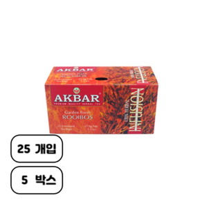 아크바 루이보스 허브차, 1.5g, 25개입, 5개