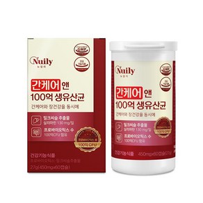 MS 뉴일리 간케어100억생유산균 450mg x60, 1개, 60정