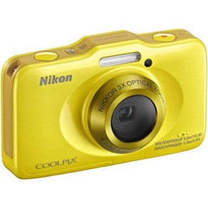 니콘 COOLPIX S31 10.1MP 방수 디지털 카메라 720p HD 비디오노란색 구 모델, Yellow