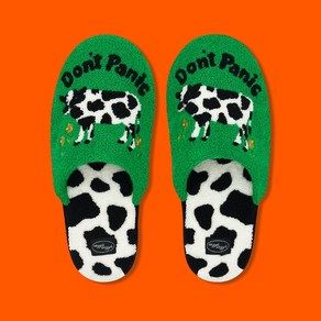 [위글위글]테리 실내화 룸슈즈 홈슬리퍼 - Don't Panic Geen