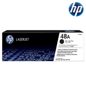 HP 정품 CF248A NO.48A 검정 레이저젯 M15A M28A M15W M28W 토너 (CF248A), 1개