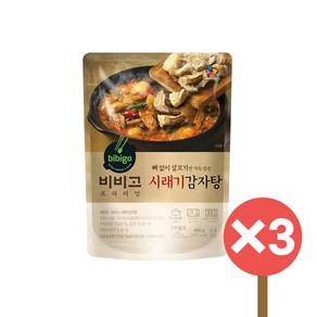 비비고 시래기감자탕, 3개, 460g