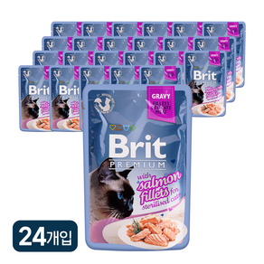 브릿 프리미엄 캣 파우치 고양이 사료, 85g, 24개