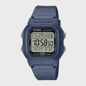 CASIO 카시오 W-800H-2A 디지털 군인시계 스포츠시계 네이비