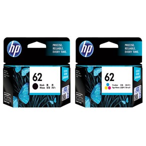 HP No.62 C2P04AA+C2P06AA 세트 잉크, NO.62 검정+칼라, 1세트