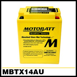 [MBTX14AU - 12V17AH][MOTOBATT] 모토뱃 모토 배터리 AGM배터리 [로얄엔필드]-MB12U로 대체가능, 1개