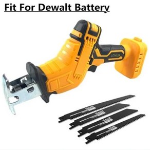 컷쏘 무선 전동 전기 가정용 작업용 톱 공구 왕복 Dewalt 18V 20V 배터리용 절단 세이버 목재 금속 파이프 배터리 없음, 1) Without Battey, 1개