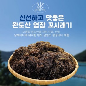 바다품은식탁 완도 특산물 염장 꼬시래기 5KG 바다 해초 국수 고시래기 해조류 해초류 해초요리 생산자 산지직송, 1개