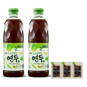 샘표 연두 순 860ml x 2 / 간장 추가 3개 증정/ 최신제품 /, 2개