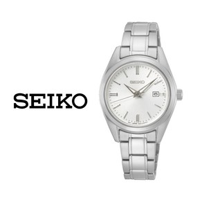 세이코 SEIKO 여성 화이트 메탈 패션 손목시계 SUR633P1