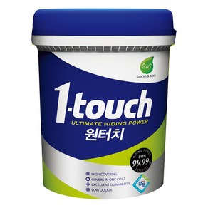 노루페인트 순앤수 원터치 친환경 수성페인트 3L 무광