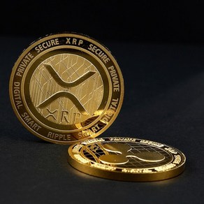 new cypto xp coin alloy ipple coin gold cyptocuency with coin box fine coppe ipple coin cust, 새로운1, 1개