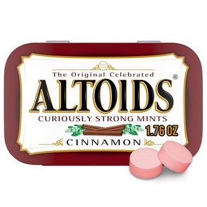 Altoids 시나몬 민트 싱글 팩 49.9g(1.75온스), Altoids 시나몬 민트 싱글 팩, 49.9g(1.7, 1개, 50g