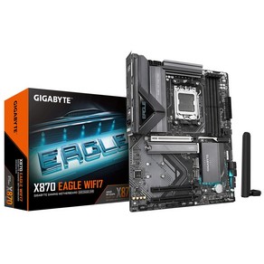 GIGABYTE AMD X870 EAGLE WIFI7 DDR5 GEN5 AM5 LGA1718소켓 2.5GBE LAN HDMI USB4 TYPEC BT5.4