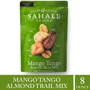 8 Ounce (Pack of 1) Mango Tango Almond Sahale Sn 8온스(1팩) 망고 탱고 아몬드 Sahale 스낵 망고 탱고 아몬드 믹스 8온스, 1개