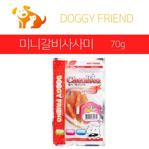 도기프렌드 첼시 애견간식 70g 티에스, 1팩, 미니갈비사사미