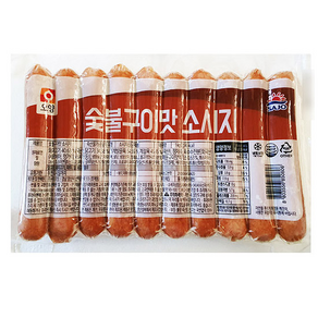 사조오양 숯불구이맛 소시지 1kg 후랑크 소세지, 5개