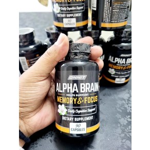 Onnit Labs Alpha Bain Memoy & Focus - 90 Capsules EXP 07/2025 Fee Ship 800989, 1개, 90정