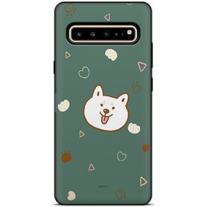 또아네 갤럭시S10 5G 카드 케이스 해피시바 범퍼