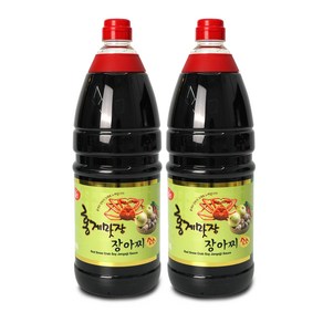 홍게맛장 장아찌소스 1.8L x 2개 만능 맛간장 홍게간장 레몬사과추출액 표고버섯 마늘 생강함유, 1800ml